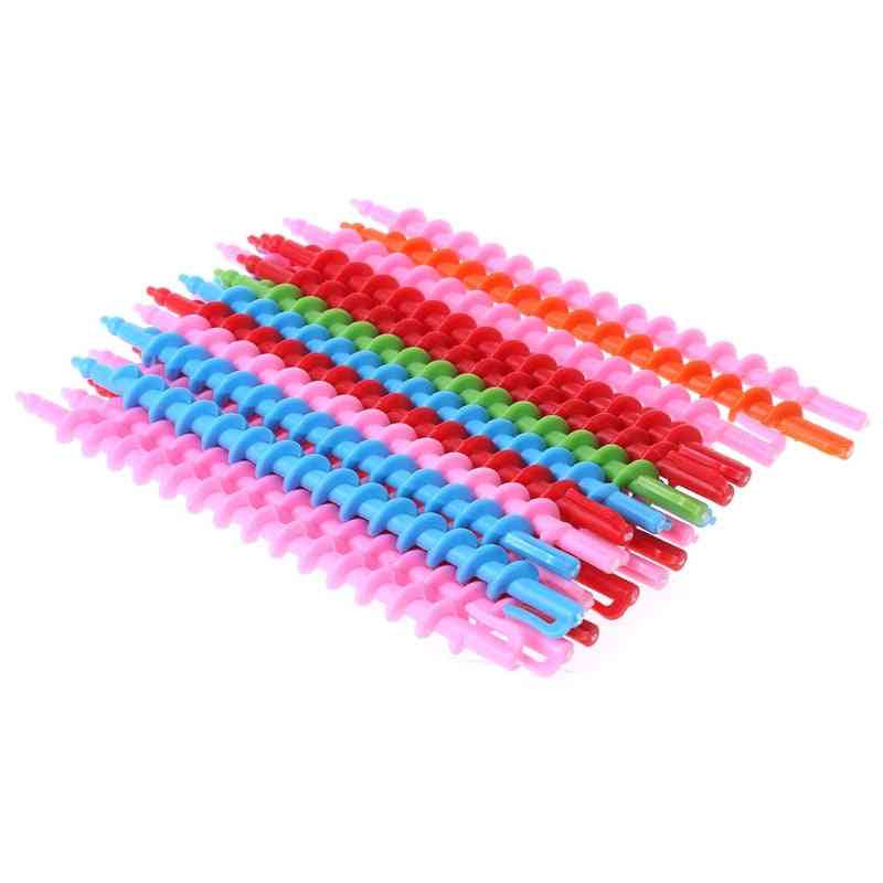 Long Plastic Styling Barber Salon Tool Hairdressing Spiral Hair Perm Rod