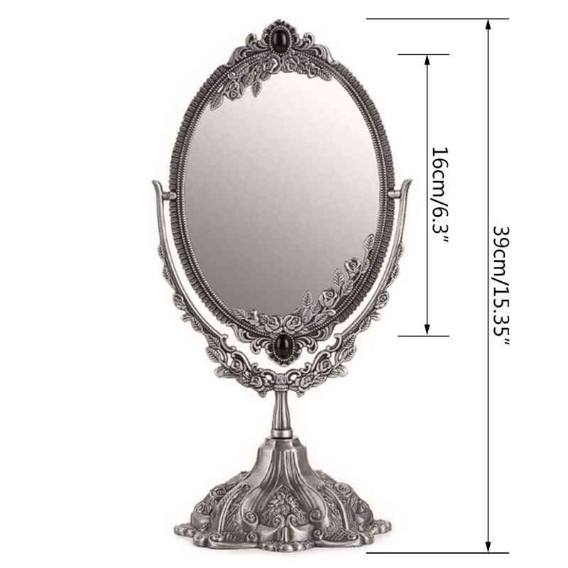Tabletop Antique Makeup Dressing Mirror