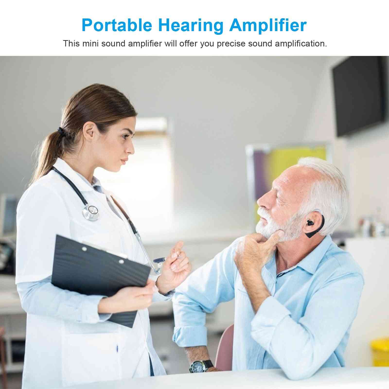 Hörapparater hörselförstärkare uppladdningsbar för seniorljud