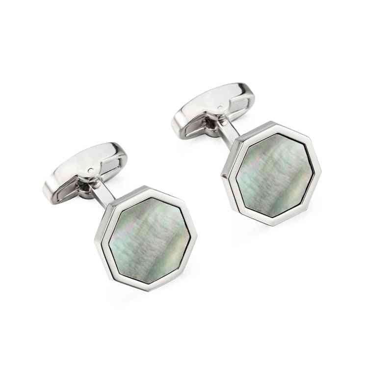 Mother Of Pearl Cufflinks Tuxedo Studs Sets