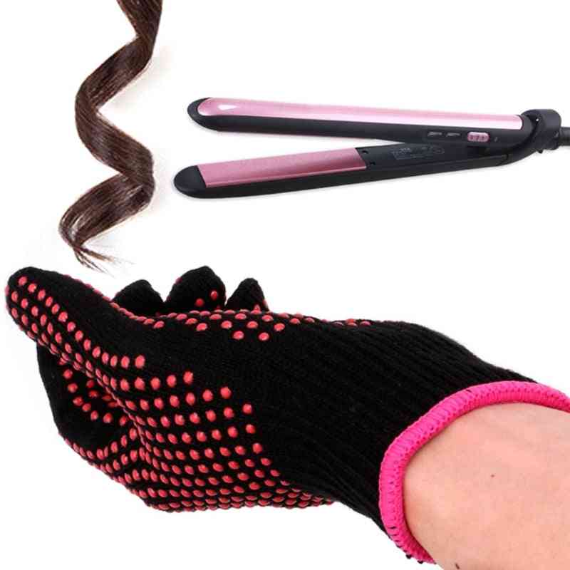 Double-sided Hairdressing Heat Resistant Finger Gloves