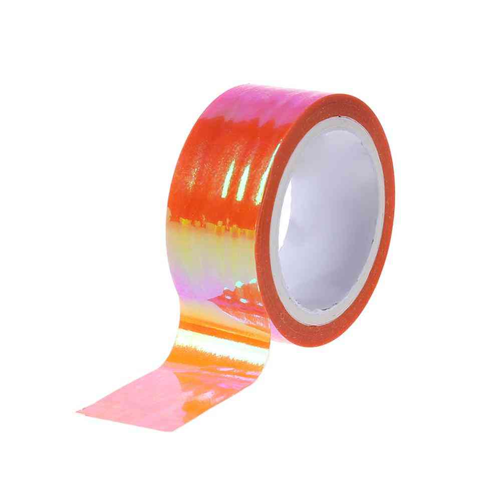 Dekoration holografisk prismatisk glitter tape hoops stick