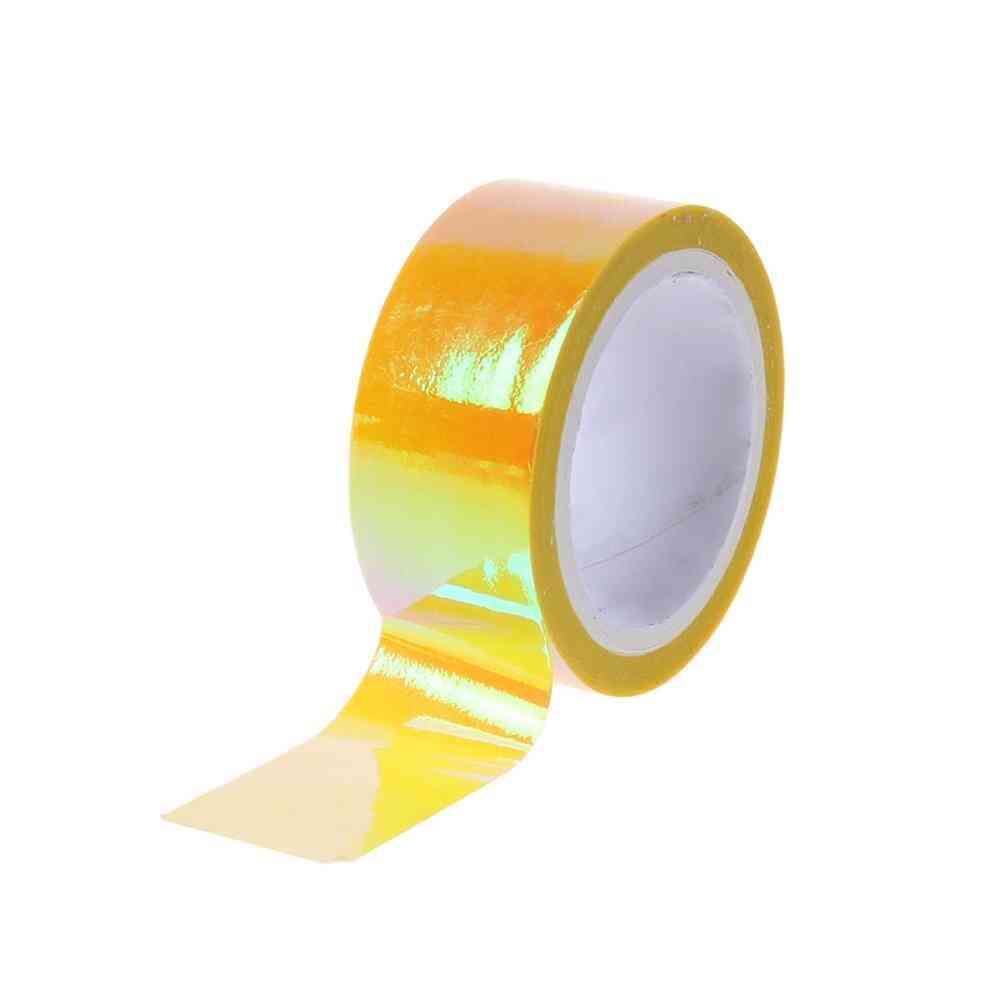 Dekorasjon holografisk prismatisk glitter tape hoops stick