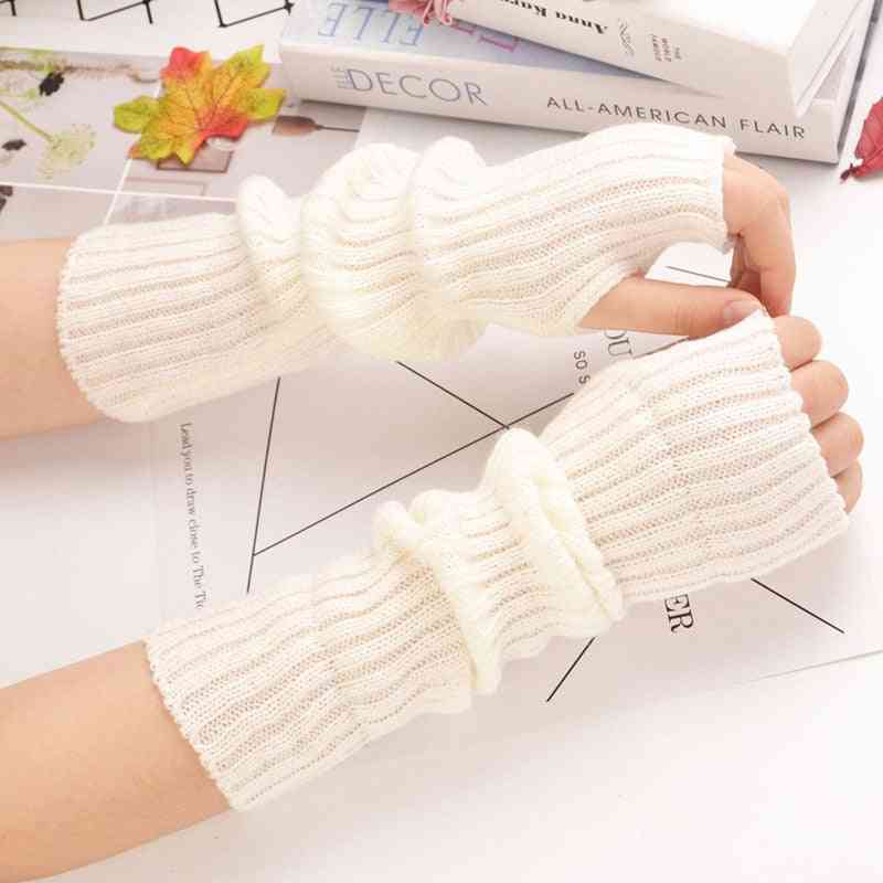 Fingerless Arm Warmers Knitted Gloves