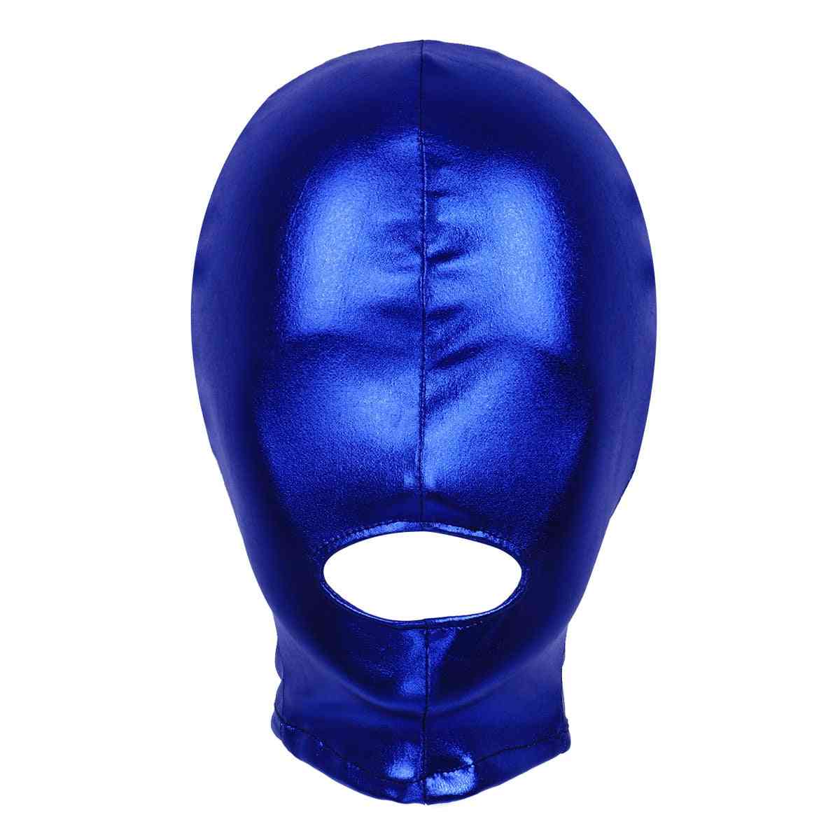 Mouth Hole Headgear Full Face Mask Hood Costume For Unisex