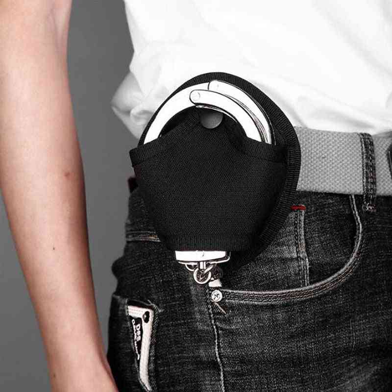 Multifunctional Nylon Waist Bag Molle Handcuffs Holder Pouch Case