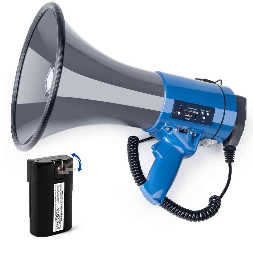 Large Bell Voice Recording Megaphone With Detachable