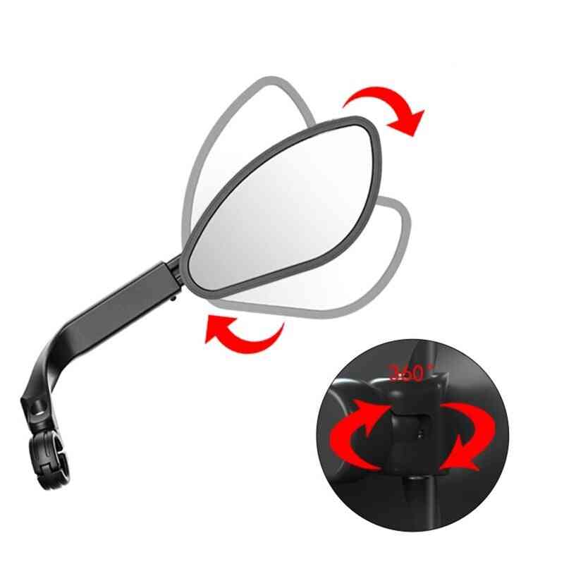 Bicycle Stainless Steel Lens Mirror Cycling Flexible Rearview