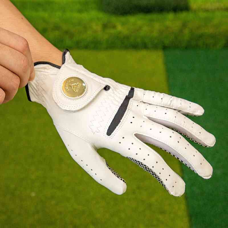 Mens Soft Sheepskin Leather Golf Glove