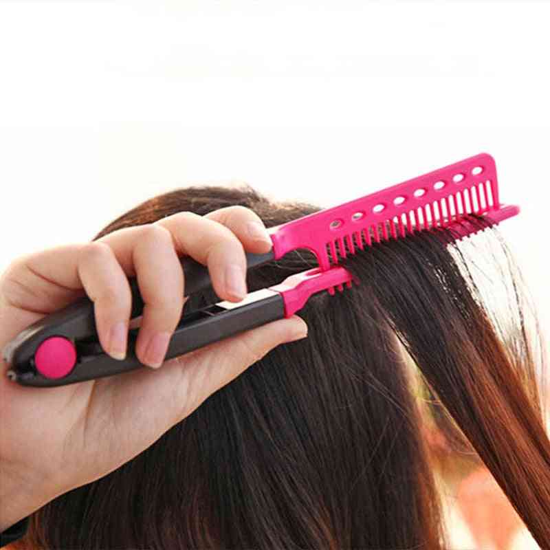 Hair Straighten Salon Comb Hairdressing Smooth Tool
