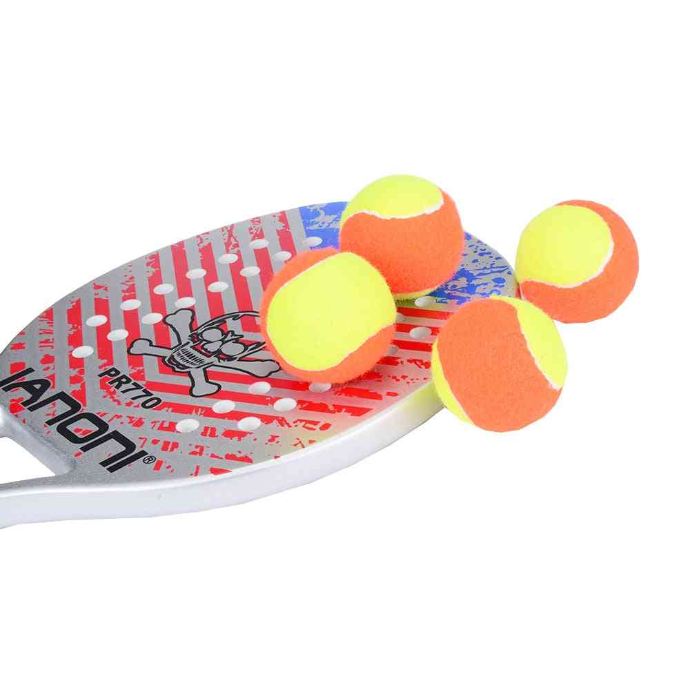 Soft Rubber Beach Tennis Balls Training Ball - 4 Pieces One Pack
