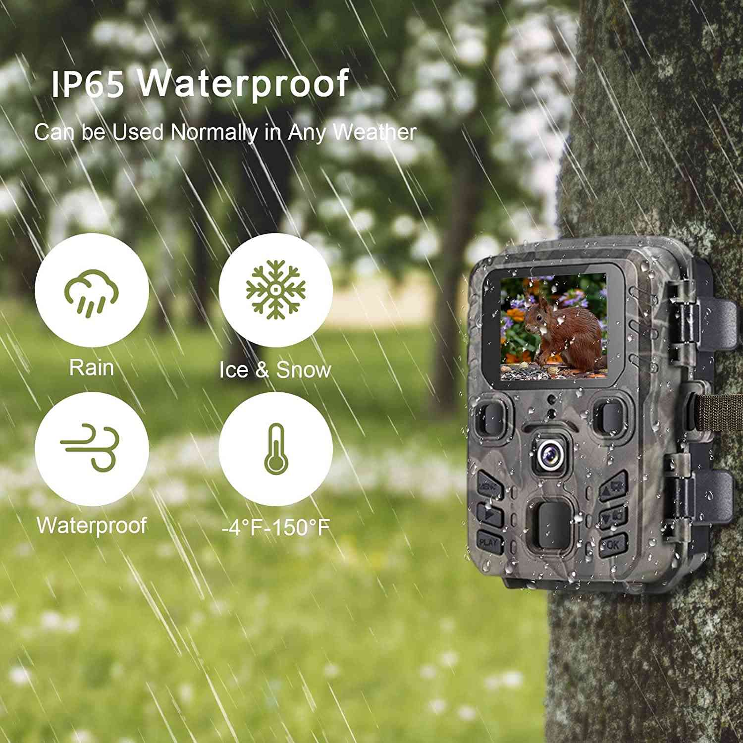 2-pack Outdoor Mini Hunting Camera 20mp 1080p Wild Trail Night Vision Photo Trap