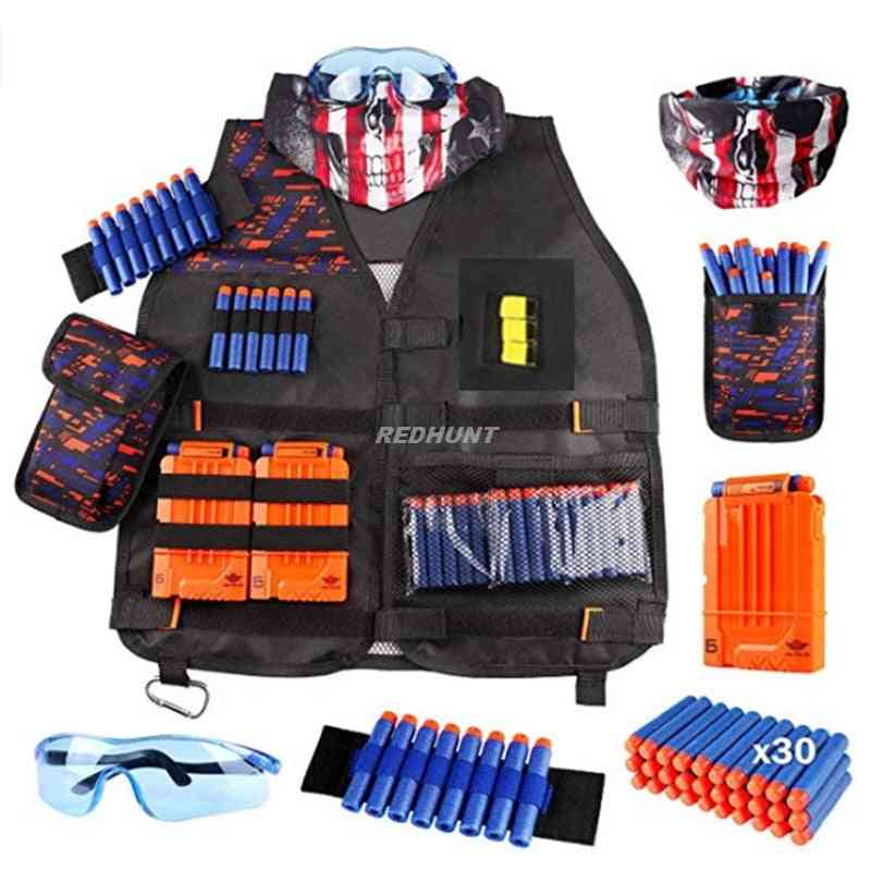 Kids Tactical Vest, With Refill Darts Dart Pouch