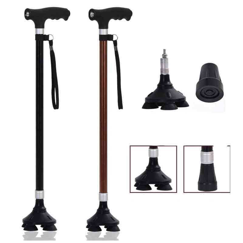 New Old Man Walking Stick Telescopic Canes T Handle For Hiking