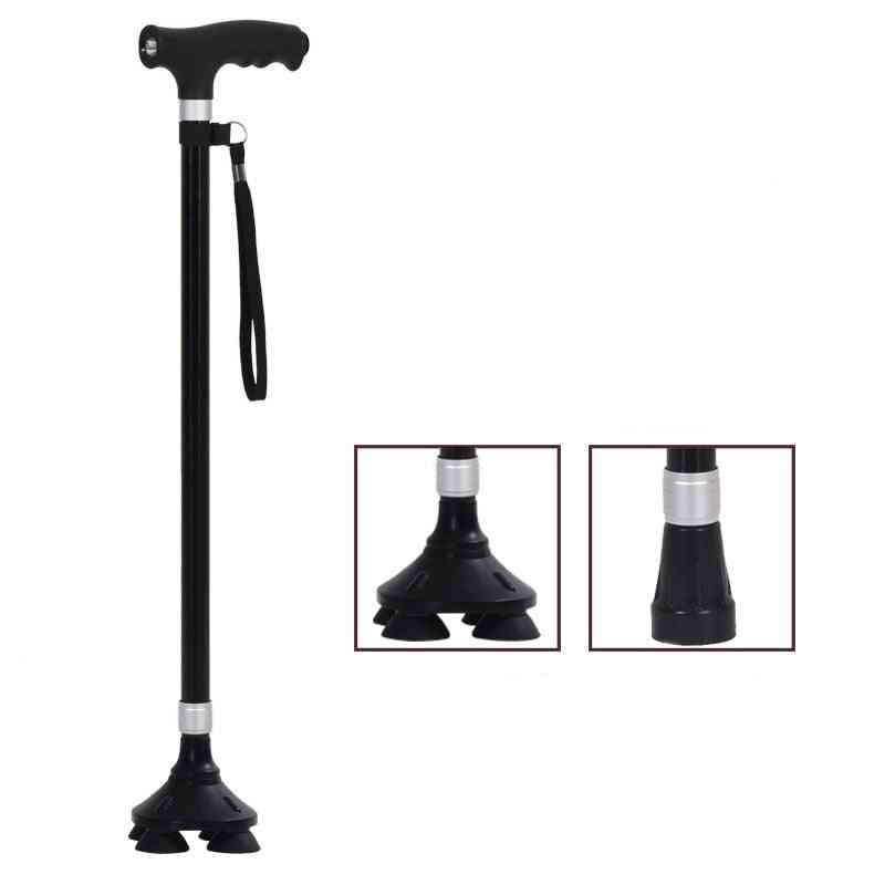 New Old Man Walking Stick Telescopic Canes T Handle For Hiking