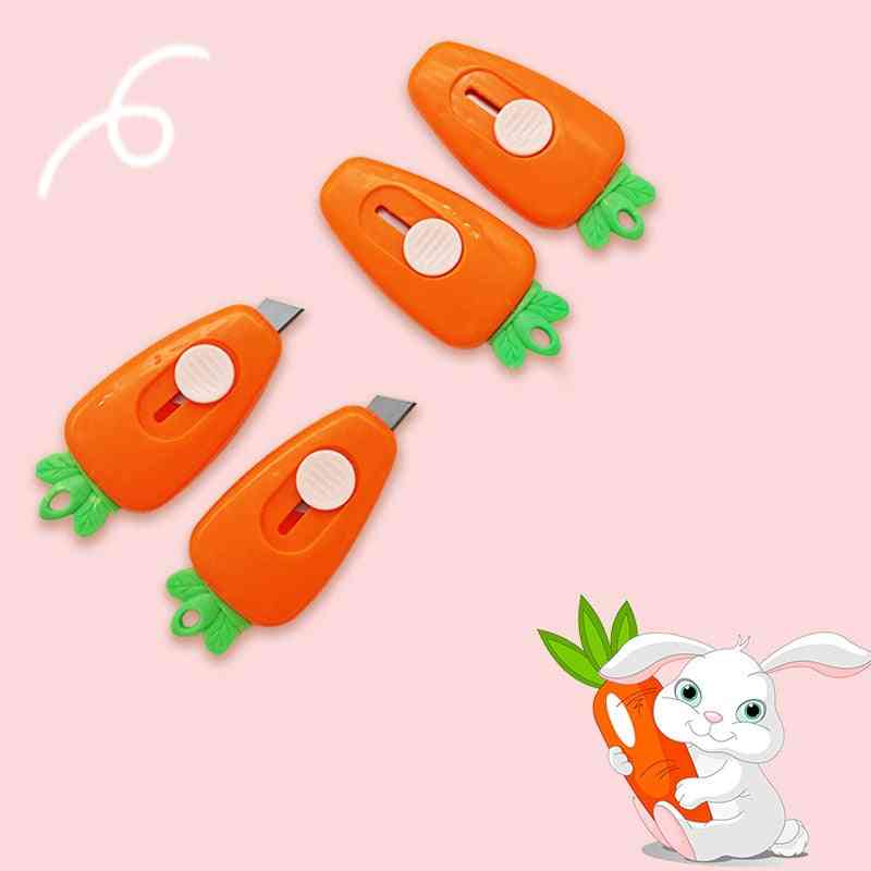 Mini Cute Carrot Utility Knife Box Cutter