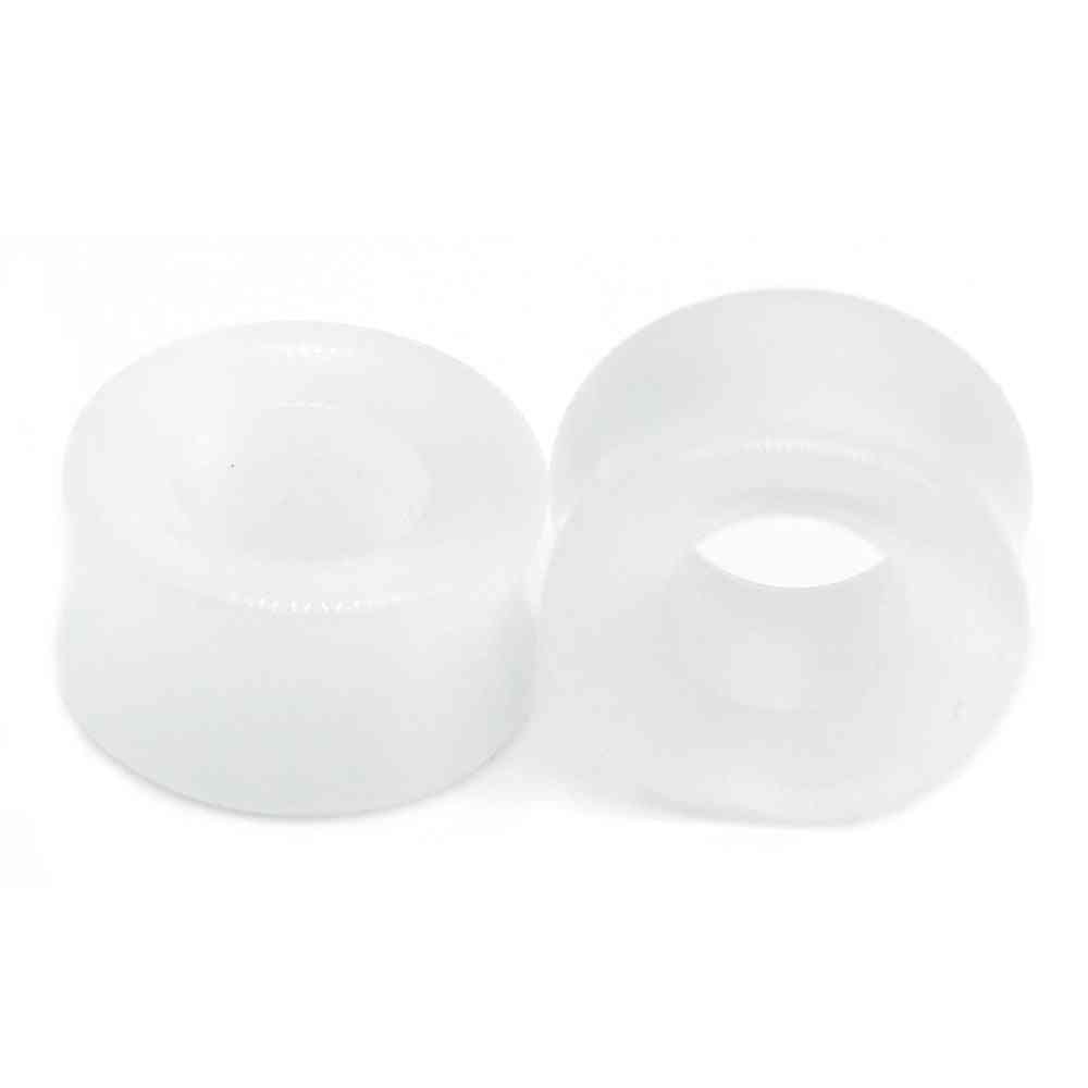 Stone Glass Ear Tunnel Plugs Gauges Expander Body Jewelry Set-d