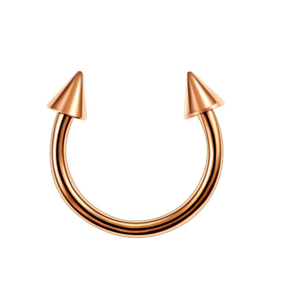 Titanium cirkulær næse øre septum piercing ring-body smykker