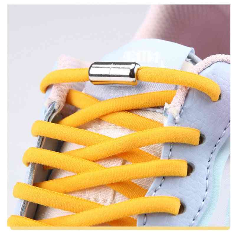 Elastic No Tie Semicircle Shoelaces And Adult Sneakers