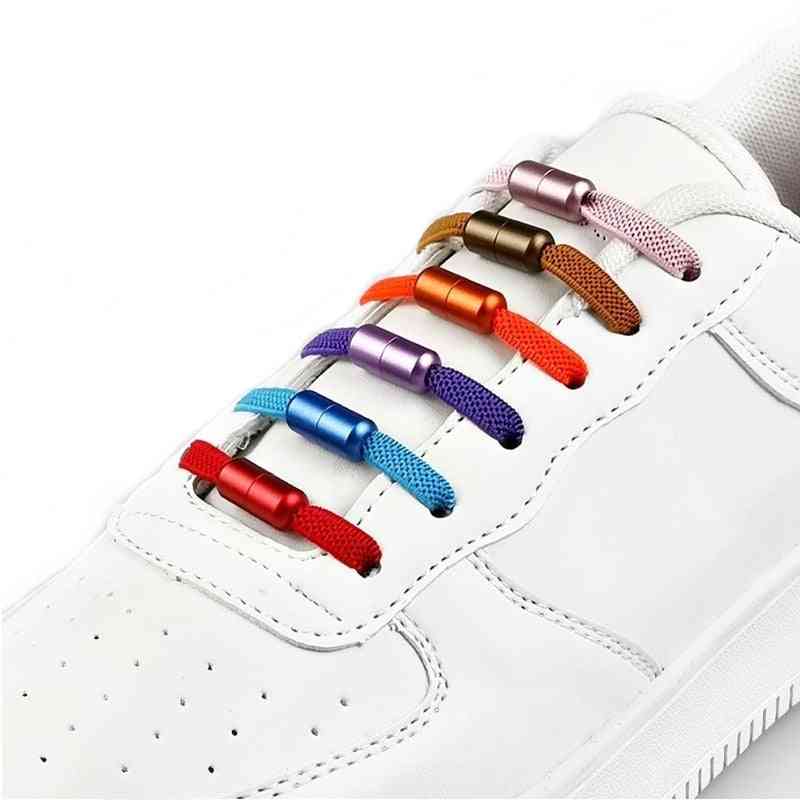 Elastic No Tie Flat Sneakers Shoelaces And Adults