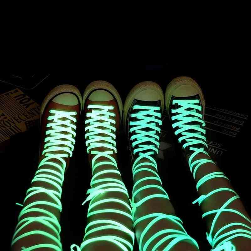 Luminous Flat Sneakers Canvas Shoelaces
