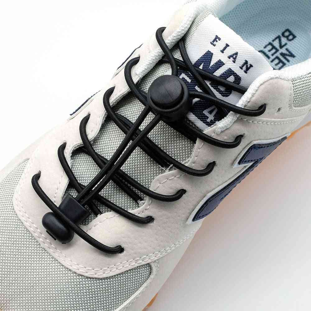 Elastic Plastic Lock Hiking Sports Shoelaces