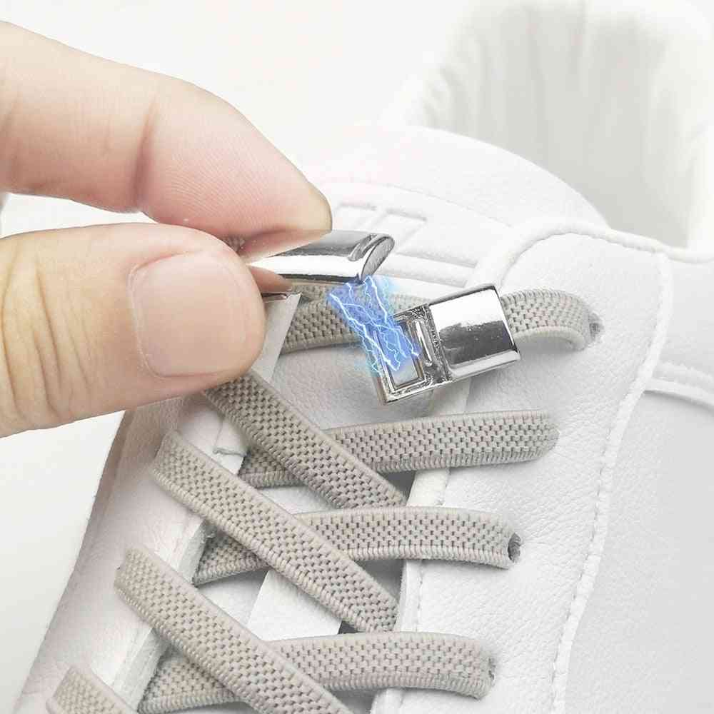 Magnetic Elastic Shoelaces And Adult Sneakers