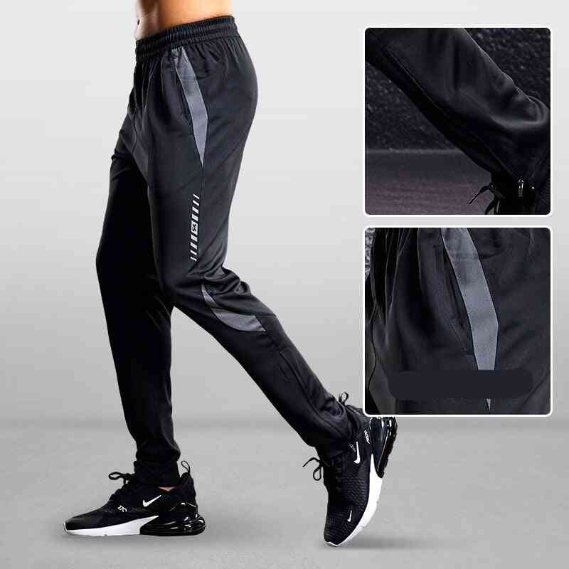 Men's Summer Thin Running Pants With Zipper Pockets
