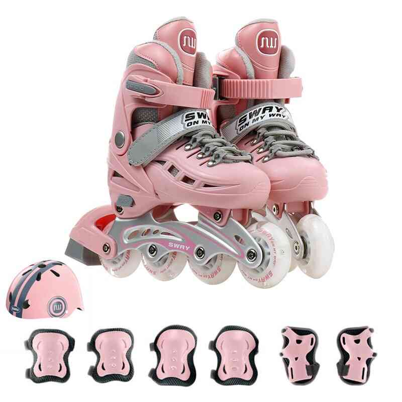 Adjustable Beginner Boy Inline Roller Skates Shoes