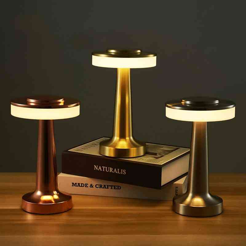 Touch Led Charging Table Lamp Creative Dining Hotel Bar Coffee Desk Lamps Outdoor Night Lights Living Room Decorative Desk Lamp