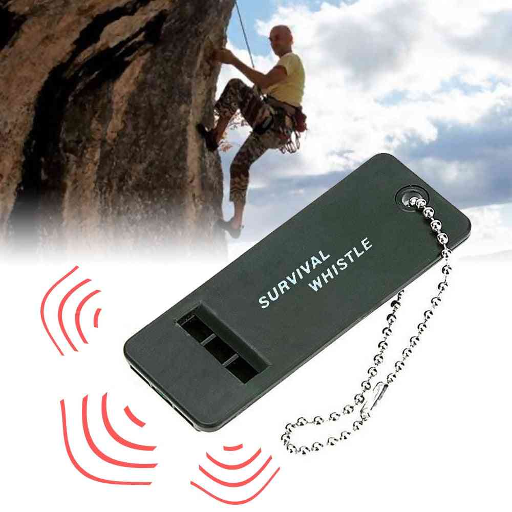 High Decibel Survival Keychain Rugby Referee Whistle