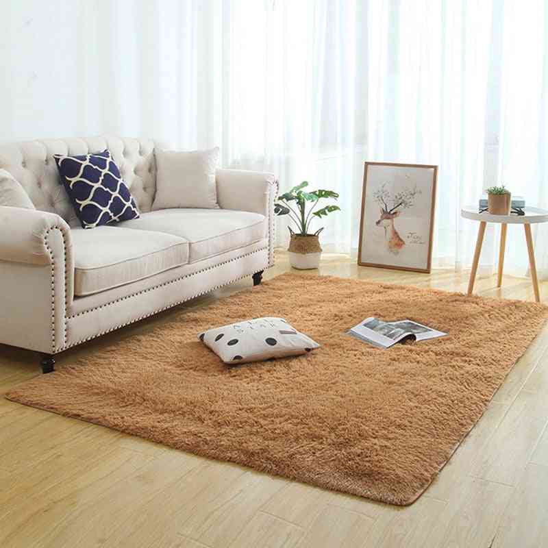 Modern Long Plush Play Mats, Sofa Living Balcony Carpets Set-e